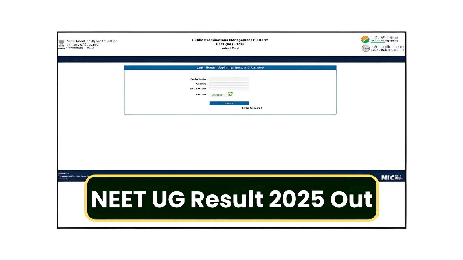 NEET UG Result 2025 Out